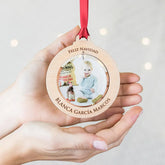 Personalized Photo Frame Ornament with Dangling Picture