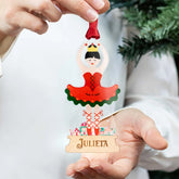 Personalized Ballerina Christmas Ornament | Custom Engraved Name