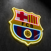 Barcelona FC Badge Neon