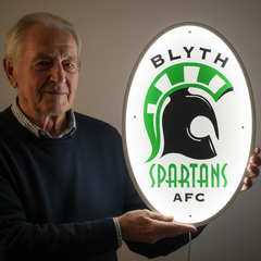 Blyth Spartans A.F.C wall-mounted sign