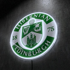 Hibernian FC Badge Neon