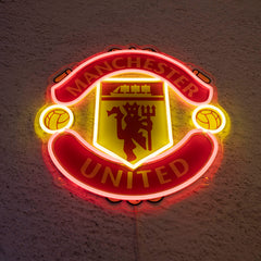 MUN FC Badge Neon