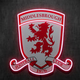Middlesbrough FC Badge Neon