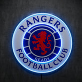Rangers FC Badge Neon