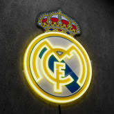 Real Madrid FC Badge Neon