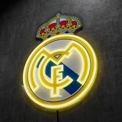 Real Madrid FC Badge Neon