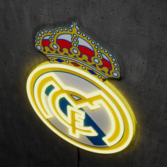 Real Madrid FC Badge Neon