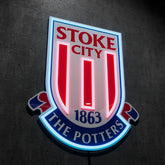 Stoke City FC Badge Neon