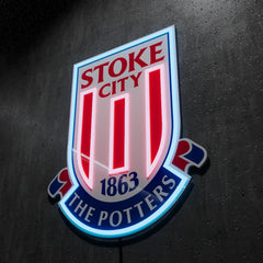 Stoke City FC Badge Neon