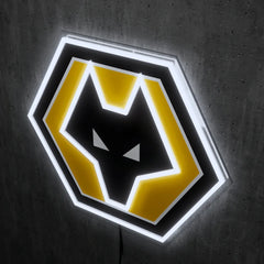 Wolverhampton FC Badge Neon
