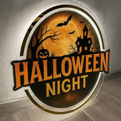 Halloween Night Acrylic Sign | 23.6" (60cm)