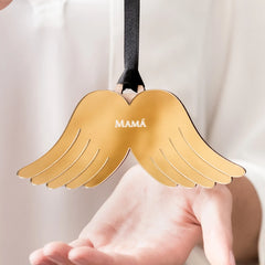 Personalized Angel Wings Memorial Ornament | Custom Engraved Keepsake