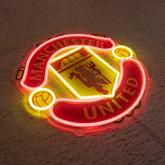 MUN FC Badge Neon