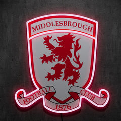 Middlesbrough FC Badge Neon