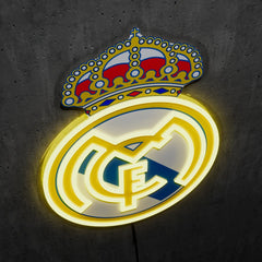 Real Madrid FC Badge Neon