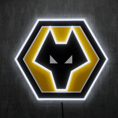 Wolverhampton FC Badge Neon